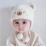 Cute Winter Warm Kids Girl Boys Baby Hats Fleece Wool Hemming Caps with Ball Solid Wool Ear Protection Hats Soft Newborn Bonnet