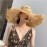 Summer Raffia Sun Hats for Women Holiday Straw Hat Panama Ladies UPF Travel Beige Floppy Hat beach accessories