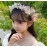 Fairy Flower Headband Kids Girls Beautiful Garland Wreath Hair Bands Wedding Birthday Floral Hair Hoop Wrist Band Headwear
