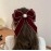 Korean Velvet Bow Hair Pins Fabric Rhinestone Pearl Hair Clips for Women Luxulry Jewelry Spring Clip Gils Hair Accessories