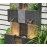 45.3 Inch Garden Fountain Outdoor Garden, Terrace, 3 Floor Modern Cascade Outdoor Waterfall Fountain with Lights